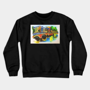 Amsterdams Canal Reflection. Crewneck Sweatshirt